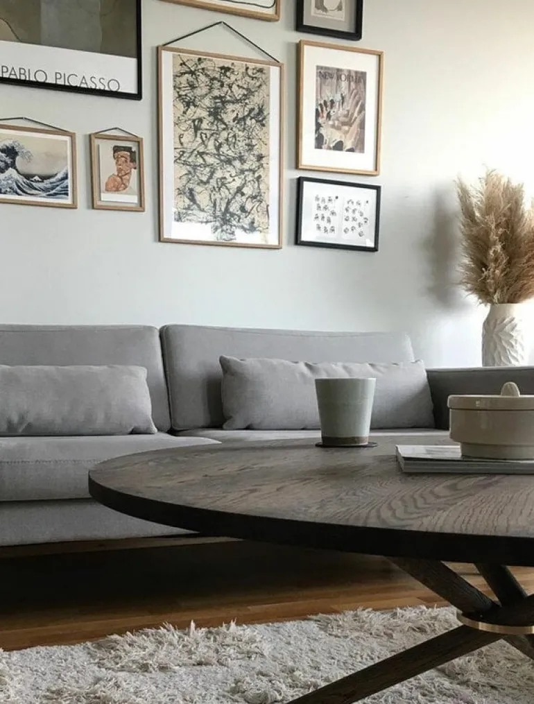 Eberhart Furniture Edda coffee table, 105 cm, dark oak