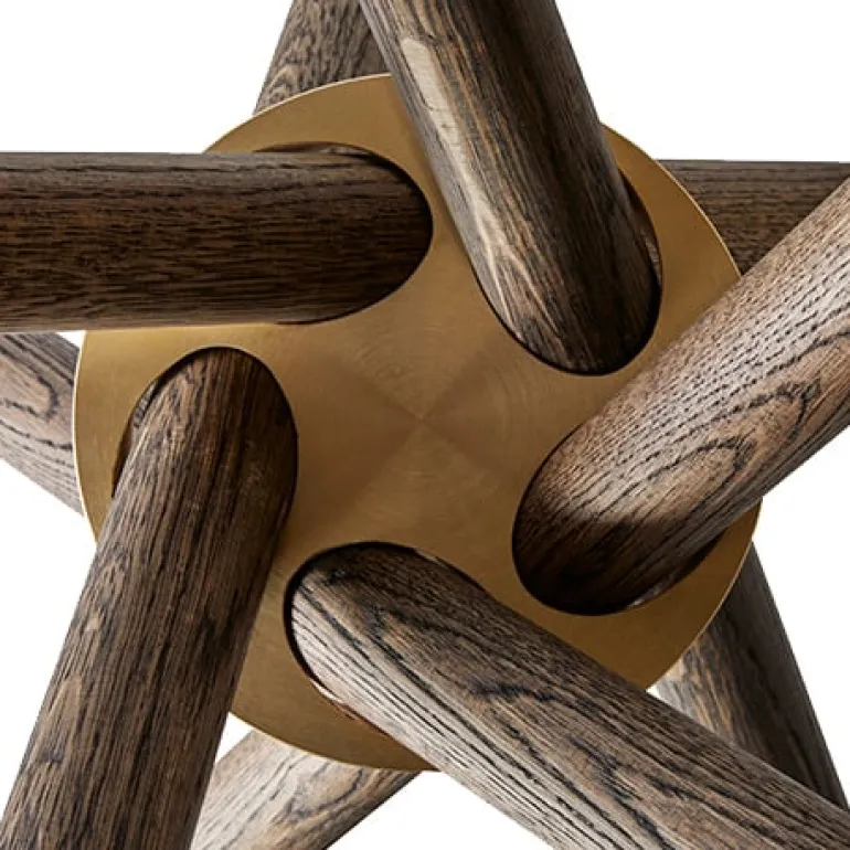 Eberhart Furniture Hector dining table, 105 cm, dark oak