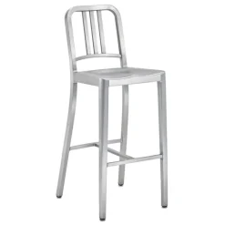 Emeco 1006 Navy bar stool, brushed aluminium