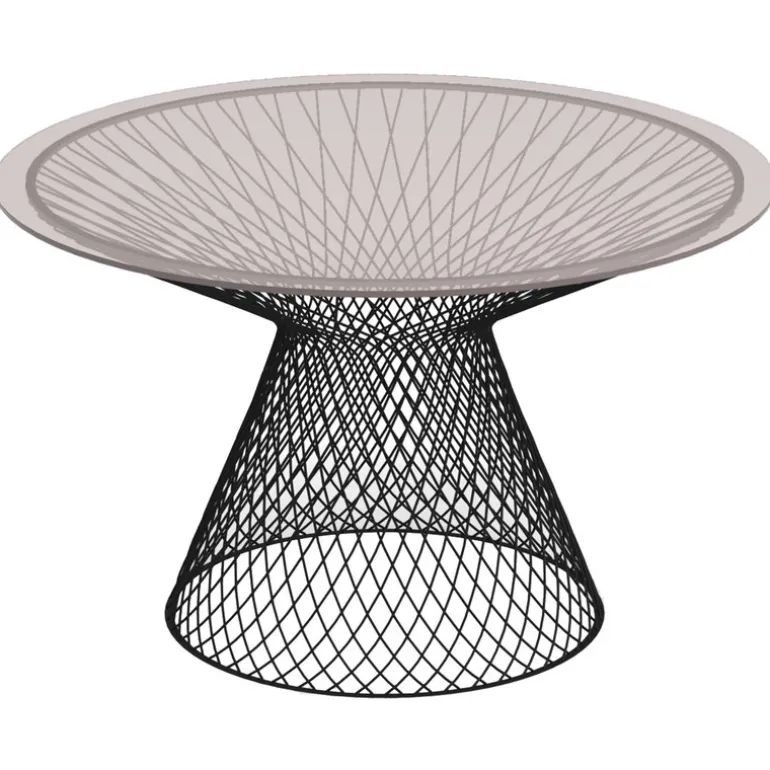 Emu Heaven table 120 cm, black, glass top