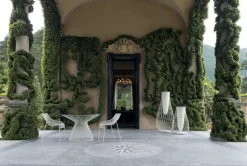 Emu Heaven table 120 cm, matt white, glass top