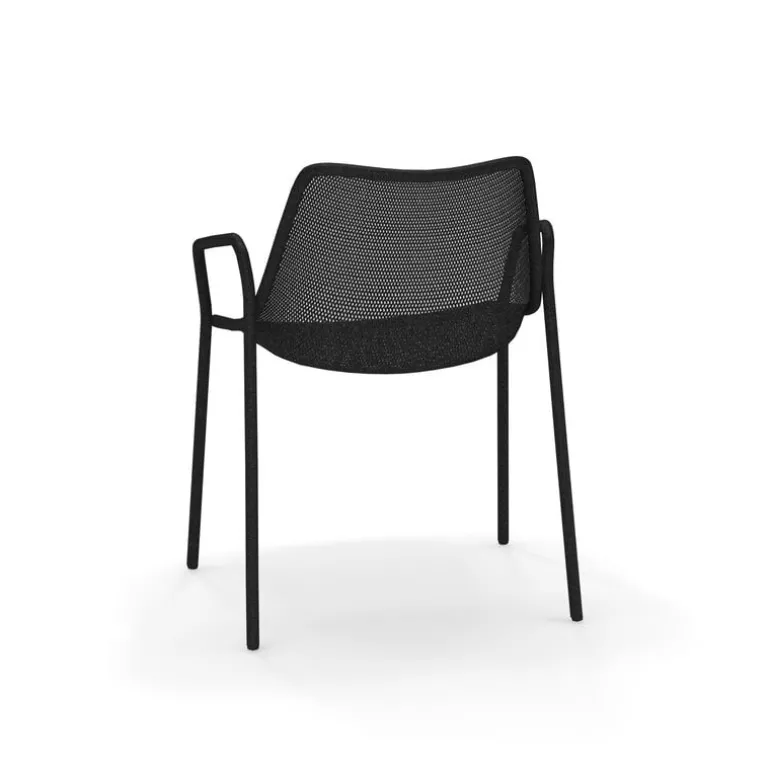 Emu Round armchair, black