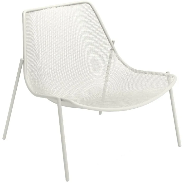 Emu Round lounge chair, matt white
