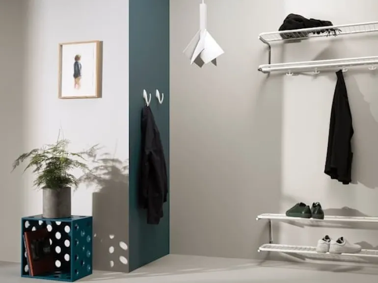 Essem Design Classic hat rack, 80 cm, white