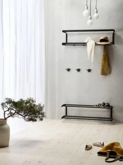 Essem Design Classic hat rack, 80 cm, black