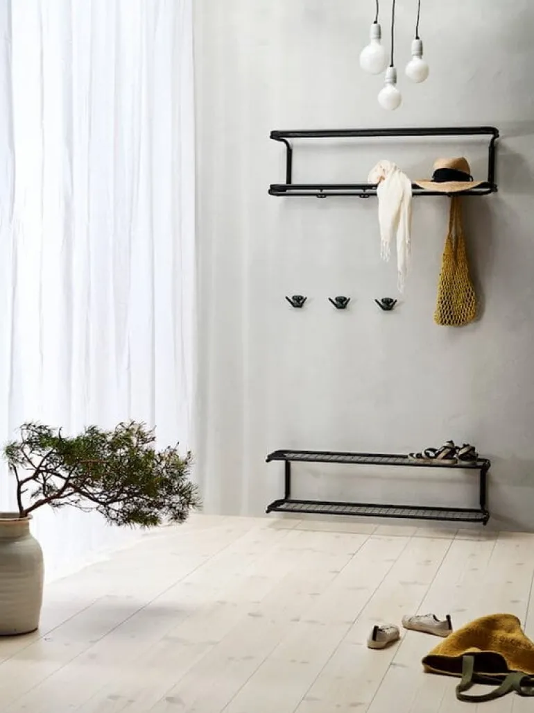 Essem Design Classic hat rack, 80 cm, black