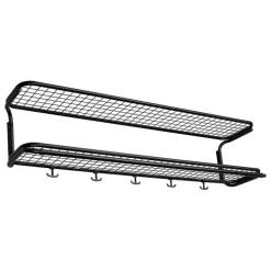 Essem Design Classic hat rack, 120 cm, black, assembled