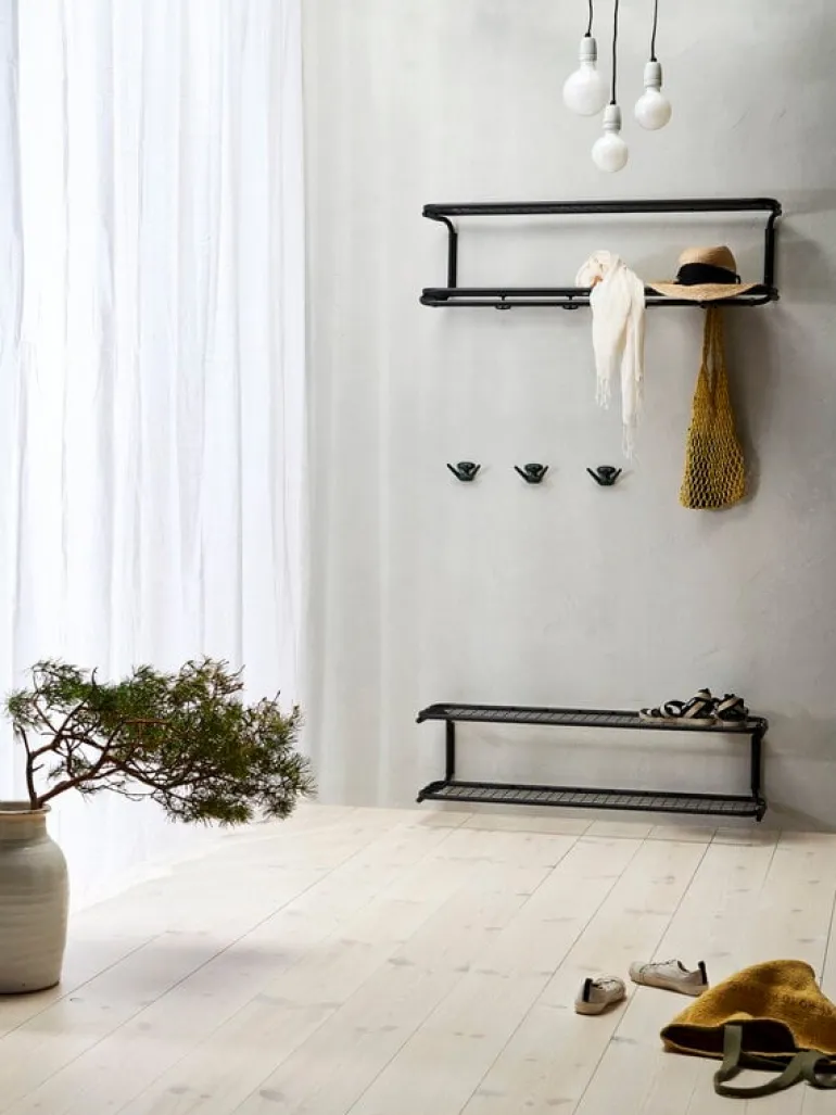 Essem Design Classic hat rack, 100 cm, black