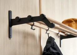 Essem Design Nostalgi 291 hat rack, 100 cm, oak - aluminium