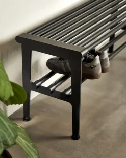 Essem Design Nostalgi bench, 100 cm, black stained oak - black