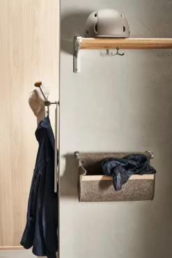 Essem Design Nostalgi hat/shoe rack, 100 cm, oak - aluminium