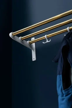 Essem Design Nostalgi hat/shoe rack, 100 cm, black stained oak - black