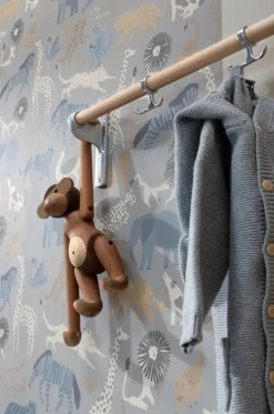 Essem Design Nostalgi hook strip, 100 cm, black stained oak - black