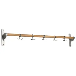 Essem Design Nostalgi hook strip, 100 cm, oak - aluminium