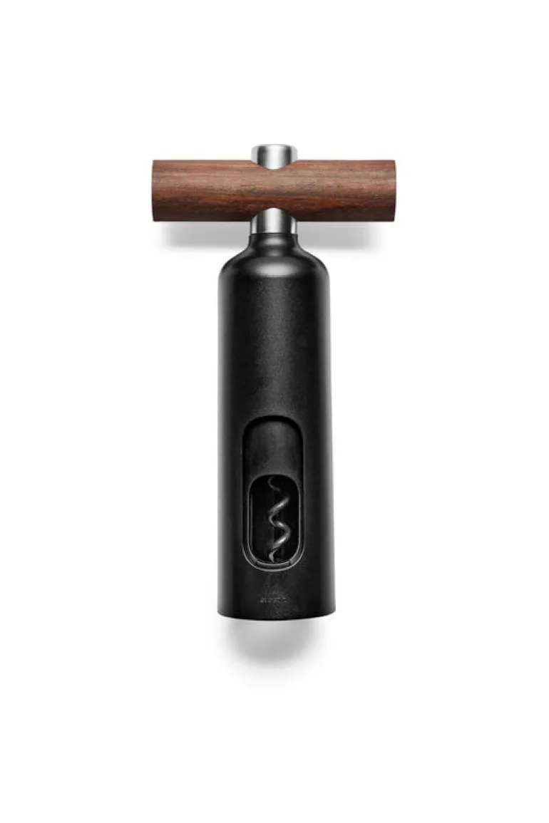Eva Solo Corkscrew, black - oiled walnut