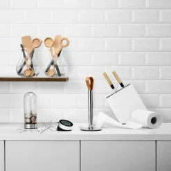 Eva Solo Knife stand angled, white