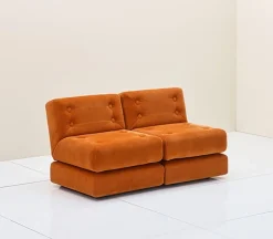 Fasetti Easy sofa module, 71 x 80 cm, orange Corda