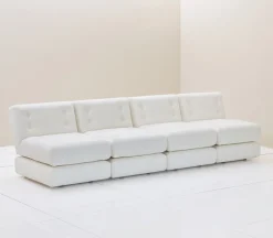Fasetti Easy sofa module, 71 x 80 cm, off white Corda