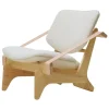 Fasetti Jumbo lounge chair, oiled pine - Makalu natural white