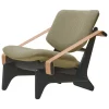 Fasetti Jumbo lounge chair, black - Coda green