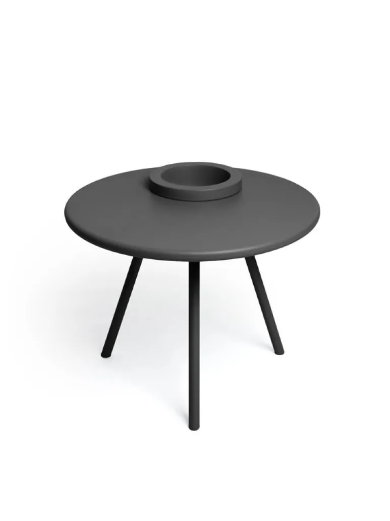 Fatboy Bakkes side table with pot, anthracite