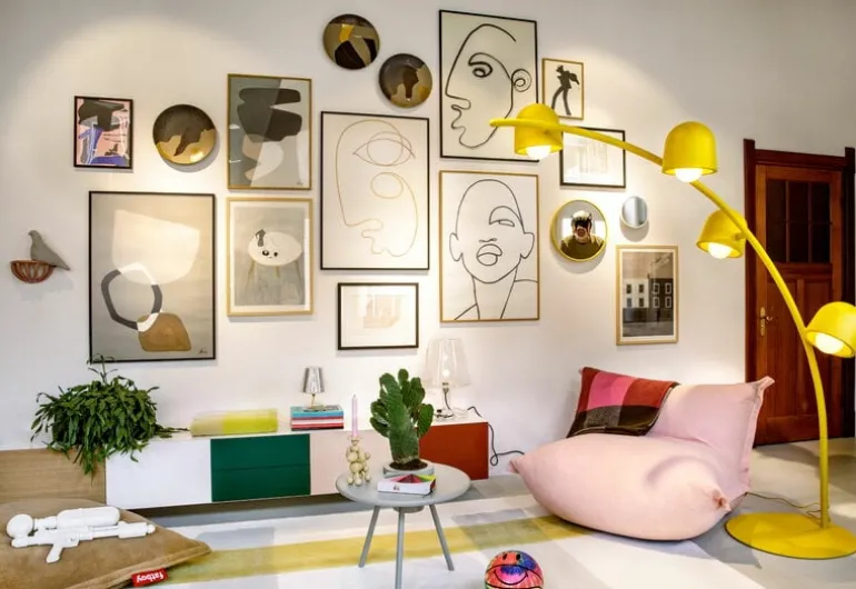 Fatboy Colour Blend blanket, rhubarb