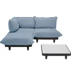 Fatboy Paletti sofa, 3 modules + table, left, storm blue