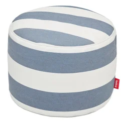 Fatboy Point Outdoor pouf,  stripe ocean blue