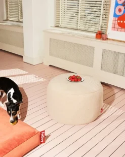 Fatboy Point Sherpa pouf, large, ecru