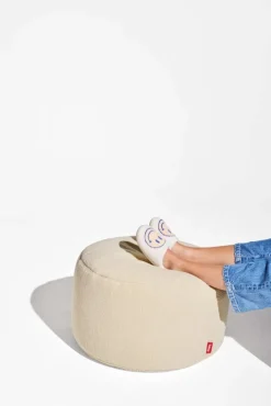 Fatboy Point Sherpa pouf, large, ecru