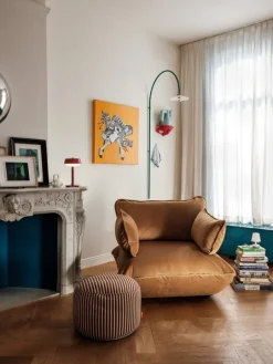 Fatboy Sumo Loveseat lounge chair, Velvet Recycled almond