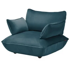 Fatboy Sumo Loveseat lounge chair, Velvet Recycled petrol