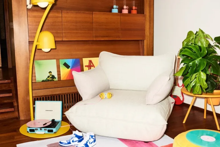 Fatboy Sumo Loveseat lounge chair, Weave limestone