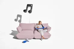 Fatboy Sumo Medium sofa, Weave bubble pink