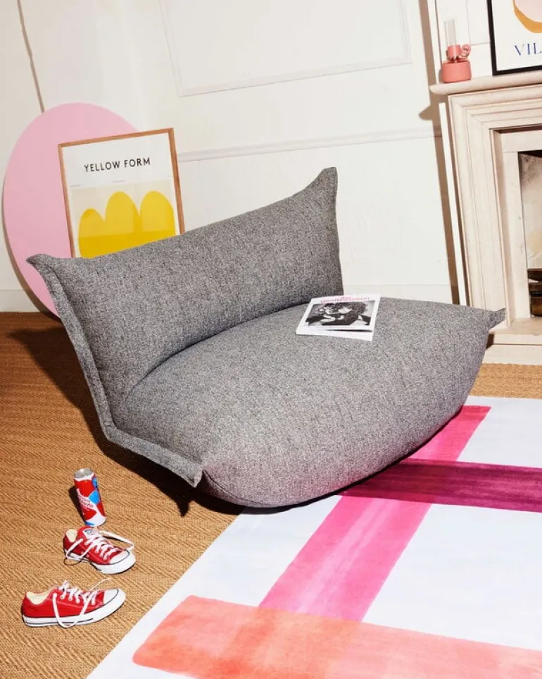 Fatboy The BonBaron Mingle lounge chair, grid stone