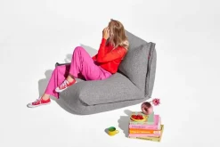 Fatboy The BonBaron Mingle lounge chair, grid stone