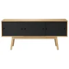 FDB Møbler A85 Butler sideboard, oak - black