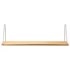 FDB Møbler B145 shelf, 20 x 90 cm, lacquered oak - grey