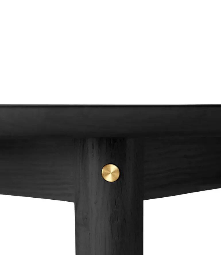 FDB Møbler C62 Bjørk dining table, 115 cm, black oak