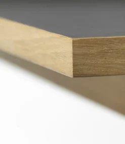 FDB Møbler C68 Nørrebro desk, oak - black linoleum