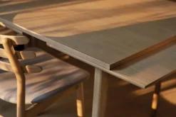 FDB Møbler C65 Åstrup extendable dining table, 170 x 90 cm, lacquered oak