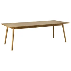 FDB Møbler C35C dining table, 220 x 95 cm, lacquered oak