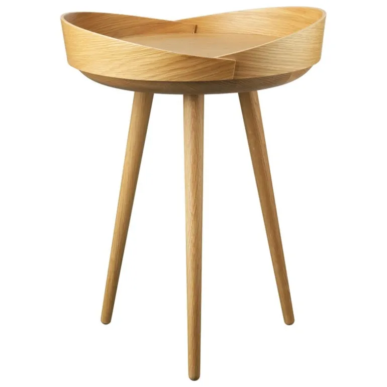 FDB Møbler D106 Bakkedal side table, lacquered oak