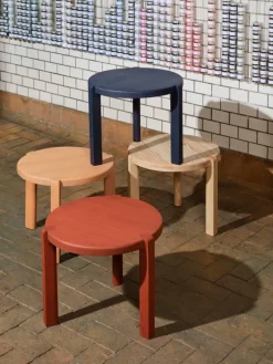 FDB Møbler D108 Ragnsminde coffee table, 48 cm, peach