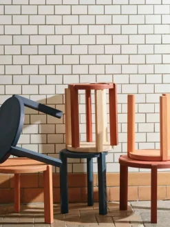 FDB Møbler D108 Ragnsminde coffee table, 48 cm, peach