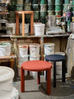 FDB Møbler D108 Ragnsminde coffee table, 48 cm, Carmine red