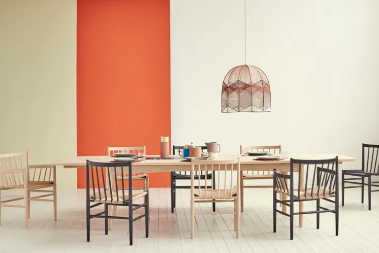 FDB Møbler J80 chair, lacquered oak - paper cord