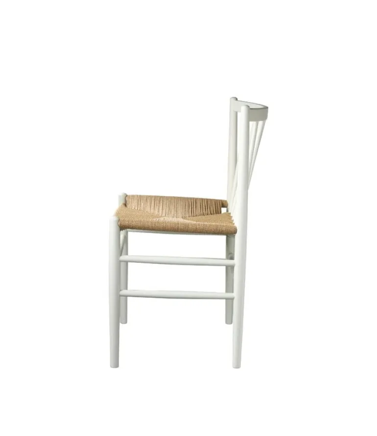 FDB Møbler J80 chair, white - paper cord
