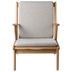 FDB Møbler J53 easy chair, oak - Cosmo 30 light grey