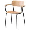 FDB Møbler J183 Holmen chair with armrests, oak veneer